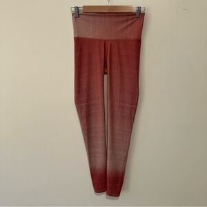 Niyama Sol Leggings Womens Sz. M Cactus Rose Dip Dye Ankle Yoga Athleisur